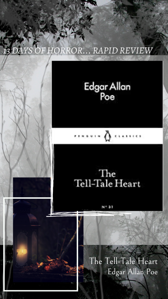 13 days of horror_book review_The Tell-Tale Heart by Edgar Allen Poe_Rapid Review_talireads.com